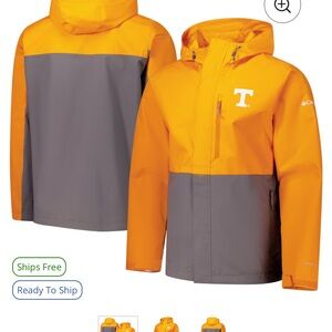 Columbia Tennessee Vols Jacket- New With Tags-Small